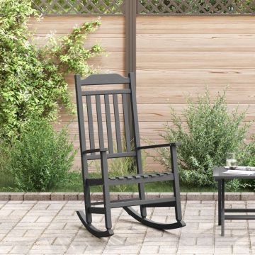 scaun balansoar pentru grădină Negru 65x84x114 cm HDPE