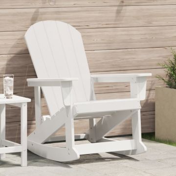 Scaun de Balamuc Adirondack Alb 73.5x92x90 cm HDPE