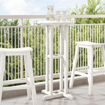 Masă Bar Alb 55x55x107 cm HDPE