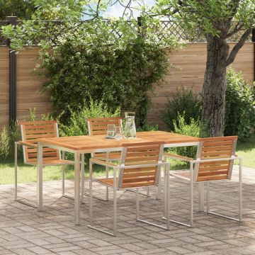 masă de dining 150x90x75 cm lemn masiv de acacia