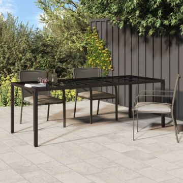 Masă de dining pentru grădină Maro 250x100x75 cm Poliratan
