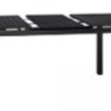 Masă de grădină extensibilă anthracit (140-210)x90x73 cm din oțel