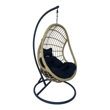 Balansoar Cungo, Pako World, Bej-Negru, 125x105x195 cm