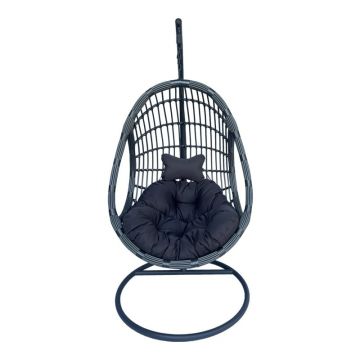 Balansoar Cungo, Pako World, Ratan, Gri, 125x105x195 cm