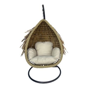 Balansoar Varur, Pako World, Bej, Ratan, 120x105x195 cm