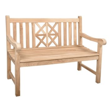 Bancă de grădină în culoare naturală din lemn masiv Pantar – Garden Pleasure