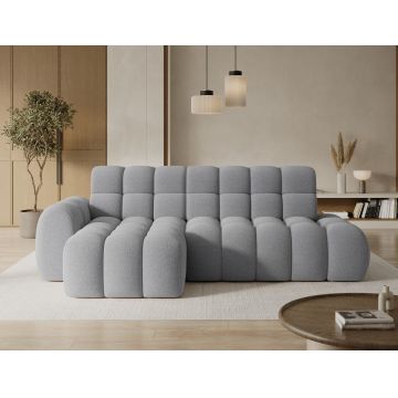 Coltar extensibil dreapta 3 locuri ELTAP, Ceedro, 283x165x98 cm, lemn/poliester, gri deschis