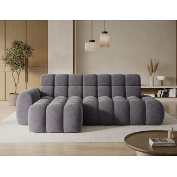 Coltar extensibil dreapta 3 locuri ELTAP, Ceedro, 283x165x98 cm, lemn/poliester, gri