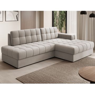 Coltar extensibil dreapta 3 locuri ELTAP, RT-18SO, Blezalt, 240x150x82 cm, lemn/poliester, bej deschis