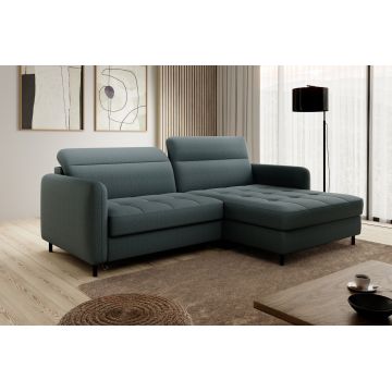 Coltar extensibil dreapta 3 locuri ELTAP, RT-38MAN, Gomsi, 228x165x100 cm, lemn/poliester, verde