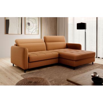 Coltar extensibil dreapta 3 locuri ELTAP, RT-45MAN, Gomsi, 228x165x100 cm, lemn/poliester, mustar