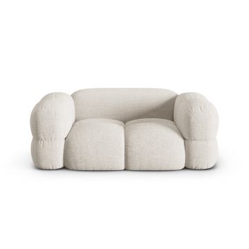 Canapea 2 locuri, Loretto, Cosmopolitan Design, 180x100x68 cm, tesatura structurata, bej