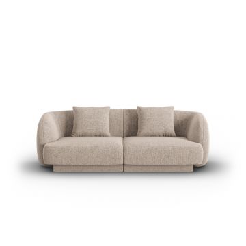 Canapea 2 locuri, Tulum, Cosmopolitan Design, 180x90x70 cm, tesatura chenille, bej
