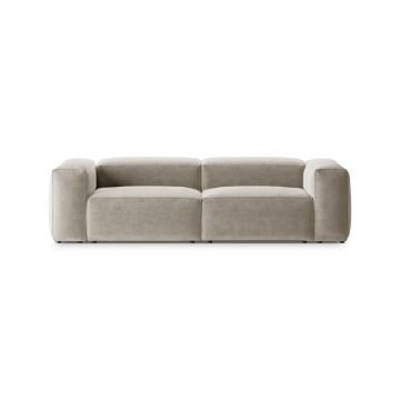 Canapea 3 locuri, Bergamo, Cosmopolitan Design, 264x108x70 cm, tesatura structurata, bej