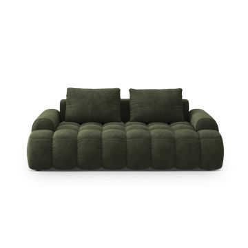 Canapea 3 locuri, Linz, Cosmopolitan Design, 200x100x84 cm, catifea, verde