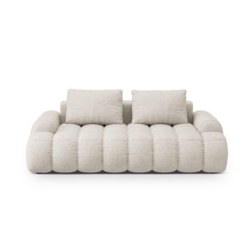 Canapea 3 locuri, Linz, Cosmopolitan Design, 200x100x84 cm, tesatura structurata, bej