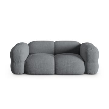 Canapea 3 locuri, Loretto, Cosmopolitan Design, 210x100x68 cm, tesatura structurata, gri