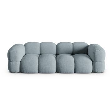 Canapea 4 locuri, Loretto, Cosmopolitan Design, 250x100x68 cm, tesatura structurata, albastru pastel