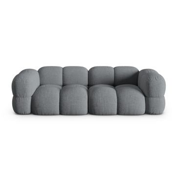 Canapea 4 locuri, Loretto, Cosmopolitan Design, 250x100x68 cm, tesatura structurata, gri