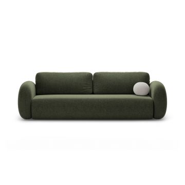 Canapea extensibila 3 locuri, Tonale, Cosmopolitan Design, 262x105x88 cm, tesatura chenille, verde