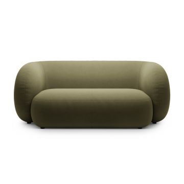 Canapea modulara 2 locuri, Kate, Micadoni, 183x99x76 cm, catifea, verde
