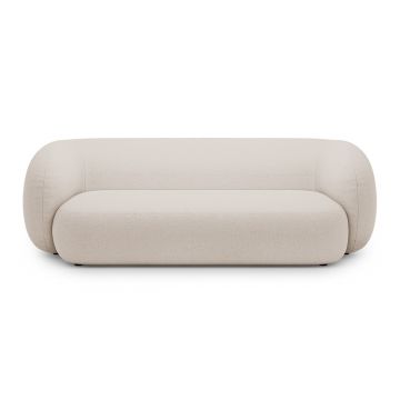 Canapea modulara 3 locuri, Kate, Micadoni, 213x99x76 cm, tesatura boucle, bej