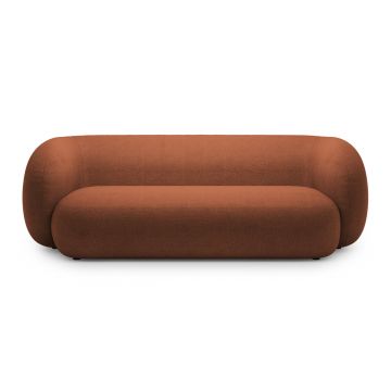 Canapea modulara 3 locuri, Kate, Micadoni, 213x99x76 cm, tesatura boucle, teracota