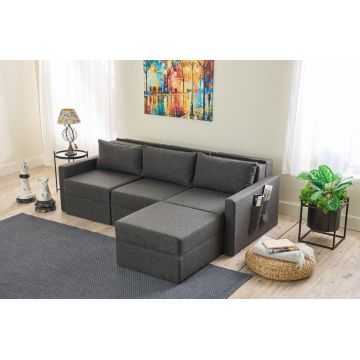 Coltar, Balcab Home, 825BLC5272, Cadru: 100% LEMN DE BRAD, Antracit
