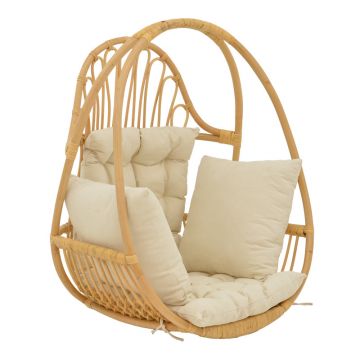 Balansoar de gradina Jorg Boho, Natural, 80x59x105 cm