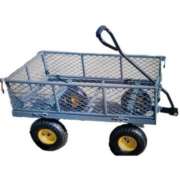 Carucior de gradina, cu plasa, gri, GC – 014B