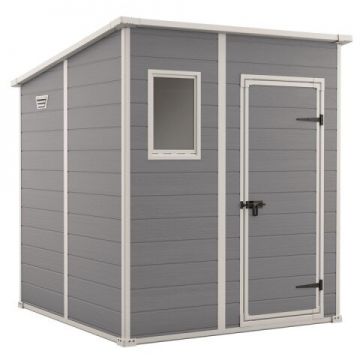 Casuta de gradina gri Manor Pent, 6x6