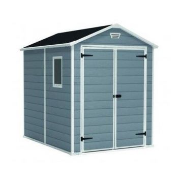 Casuta gradina Curver Manor 6x8 cu usa dubla