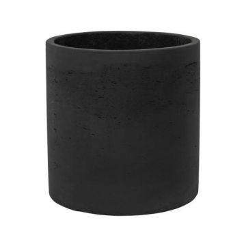 Ghiveci Deko Senso Rough Puk L  negru