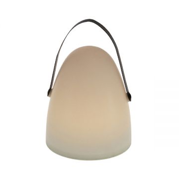 Lampa de exterior Deko Senso 21x30cm  IP44  timer  USB  alb-negru