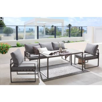 SET DINING LOUNGE 4 piese  317/67/139 cm