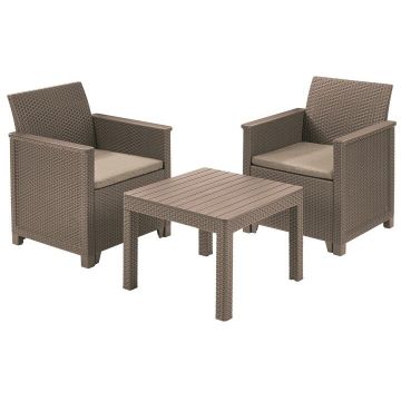 Set mobilier gradina 2 locuri cappuccino Emma