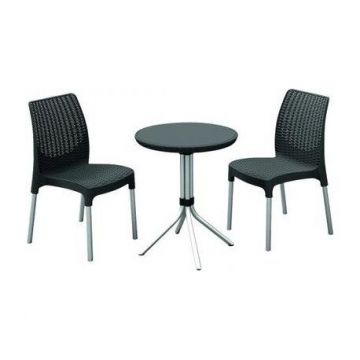 Set mobilier gradina Curver Chelsea, gri