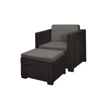 Set mobilier gradina Curver Provence Chillout, maro