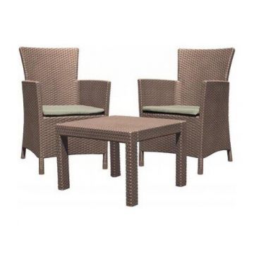 Set mobilier gradina Curver Rosario, cappuccino