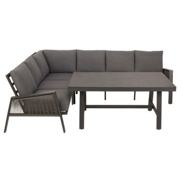 Set mobilier terasă 17 piese 219/279 cm