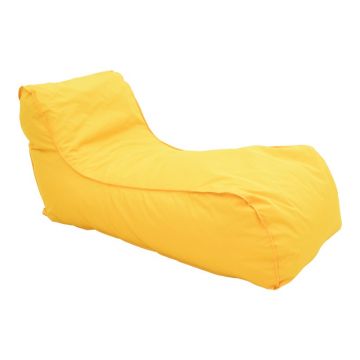 Sezlong puf de gradina Lara Galben 60x150x40 cm