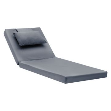 Sezlong Sezlong Sunset  stofa Gri 65x185x10cm