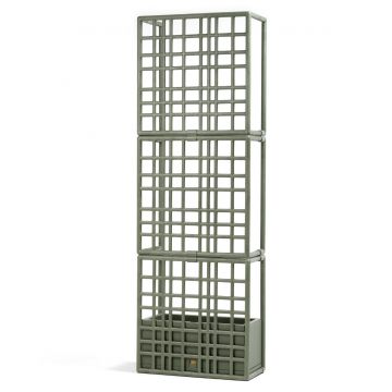 Sistem modular de separatoare Nardi Sipario 3 cu sistem auto-irigare ghivece  70.5x211cm  verde cactus