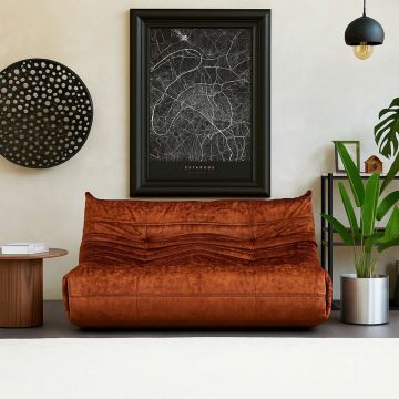 Canapea 2 locuri, Atelier del Sofa, 560ARE5217, PAL, Rosu