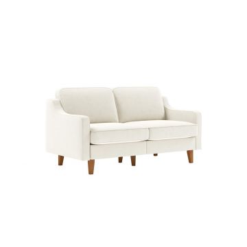 Canapea 2 locuri, Atelier del Sofa, 918CMF1134, Otel, Spumă de lapte / Nucă