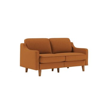 Canapea 2 locuri, Atelier del Sofa, 918CMF1137, Otel, Caramel / Nucă