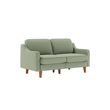 Canapea 2 locuri, Atelier del Sofa, 918CMF1139, Otel, Verde marin / Nuc