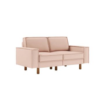 Canapea 2 locuri, Atelier del Sofa, 918CMF1213, Otel, Somon / Nucă