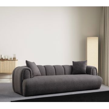 Canapea 3 locuri, Atelier del Sofa, 560ARE1545, Lemn de fag / PAL, Antracit