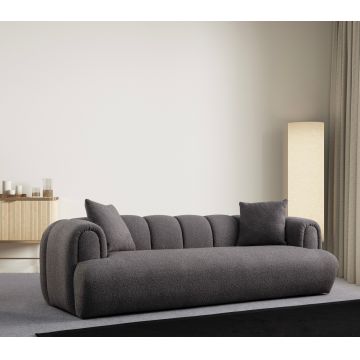 Canapea 3 locuri, Atelier del Sofa, 560ARE1545, Lemn de fag / PAL, Antracit